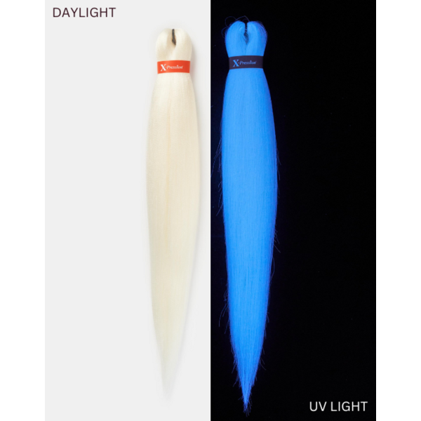 X-Pression  X-Pression - Braid hair - Geeft uniek uv glow effect - Extra lang en soepel vlechten - Lichtgewicht en klitvrij dragen - 116,84cm