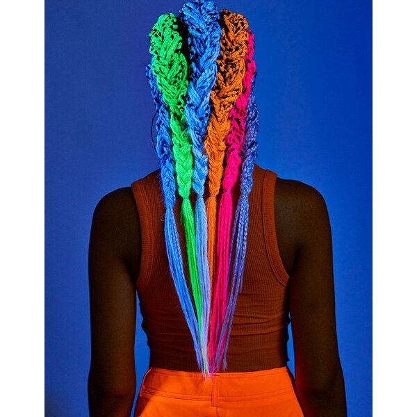 X-Pression  X-Pression - Braid hair - Geeft uniek uv glow effect - Extra lang en soepel vlechten - Lichtgewicht en klitvrij dragen - 116,84cm