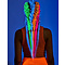 X-Pression  X-Pression - Glow-in-the-dark vlechten - UV-reactieve Kanekalon-vezels - Eenvoudige installatie met voorgetrokken lengte - 116,84cm