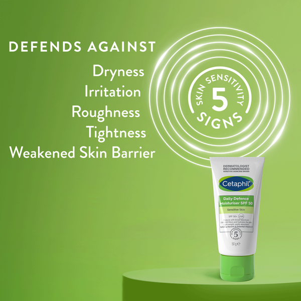 Cetaphil Daily Defence Moisturiser SPF50 A F Cosmetics