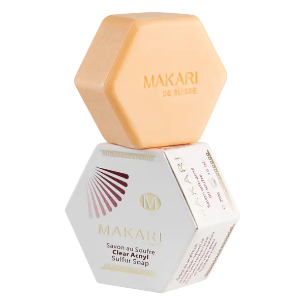 Makari Makari - Acnezeep - Vermindert talgproductie en reinigt porien - Bestrijdt acne-veroorzakende bacterien - 100g