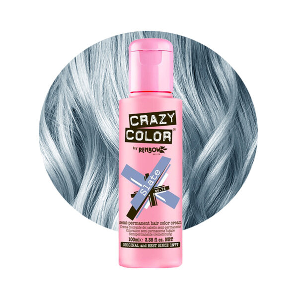 Crazy Color Crazy Color - Haarverf Metallic Blue - Perfect te mengen met conditioner voor kleuronderhoud - Verzorgt en hydrateert het haar - 100ml