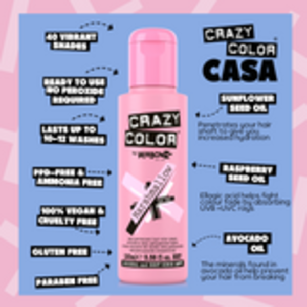 Crazy Color Crazy Color MARSHMALLOW Sweet Pink Hair Dye 100ml