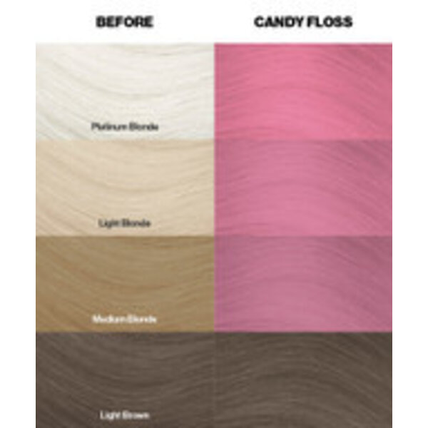 Crazy Color Crazy Color - Haarkleuring Candy Floss - Delicate roze pastelkleur - Gemakkelijk aan te brengen en verzorgend - 100ml