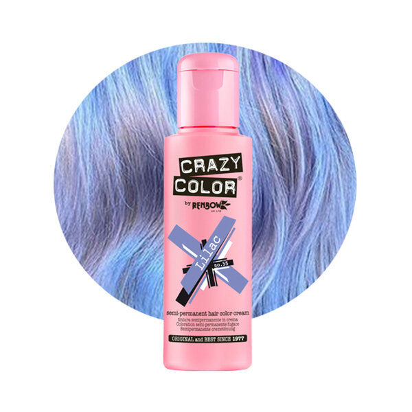 Crazy Color Crazy Color LILAC Semi-Permanent Pastel Lilac Hair Dye 100ml