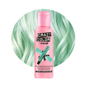 Crazy Color PEPPERMINT Semi-Permanent Pastel Mint Hair Dye 100ml