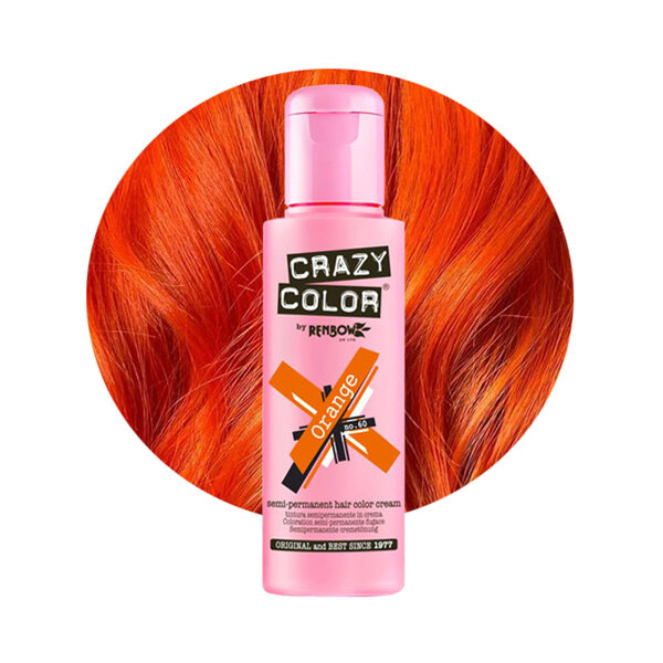 Crazy Color Crazy Color ORANGE Semi-Permanent Bright Orange Hair Dye 100ml