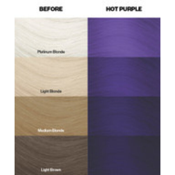 Crazy Color Crazy Color - Haarkleur creme - Hot Purple - Tijdelijke expressieve kleur - Verzorgt en geeft glans - 100ml