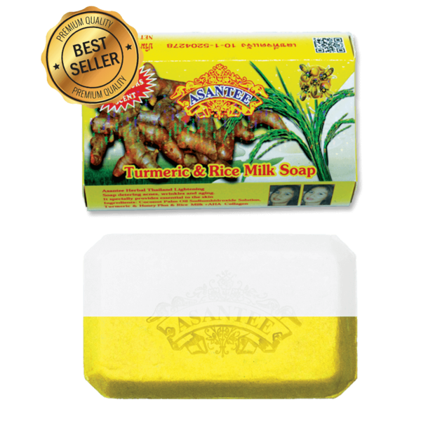 Asantee ASANTEE TURMERIC AND RICE MILK SOAP