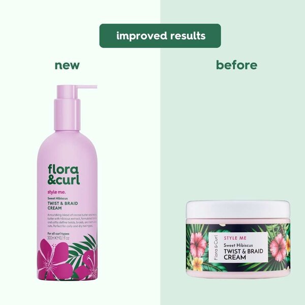 Flora & Curl STYLE ME - Sweet Hibiscus Twist & Braid Cream (300ml)