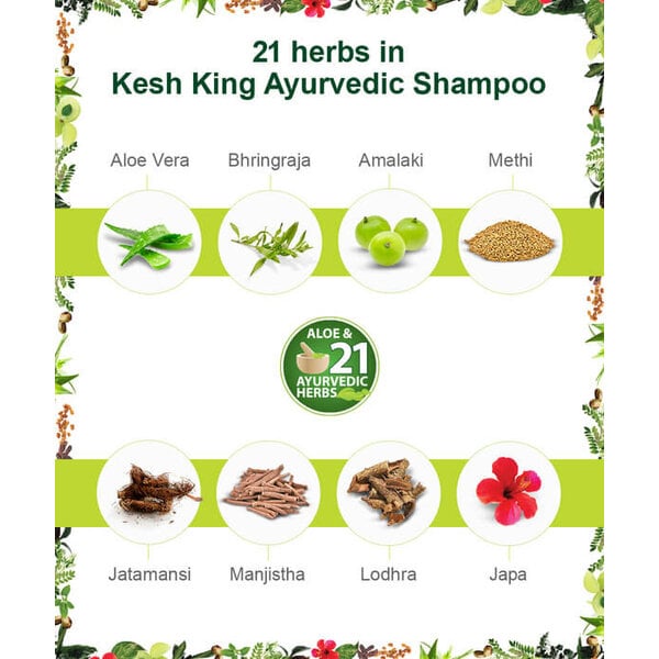kesh king Anti-Hairfall Aloe Vera and ayurvedic Shampoo - 340ml
