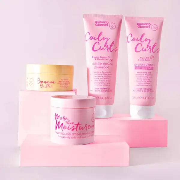 Umberto Giannini Coily Curls Moisture Drench Shampoo & Conditioner Duo