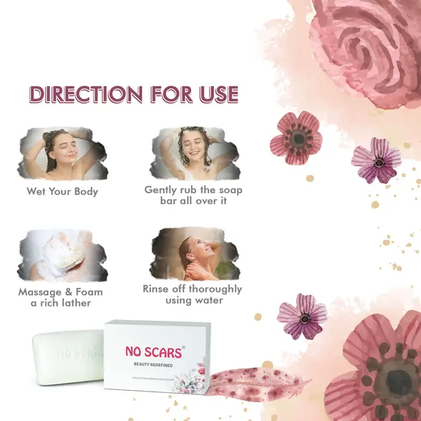 No Scars No Scars - Reinigingszeep - Verwijdert vuil en onzuiverheden op zachte manier - Verlicht irritaties en kalmeert de huid - Gevoelige, ge•rriteerde huid - 150g