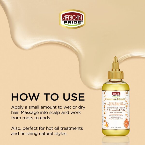 African Pride African Pride Moisture Miracle Strengthen and Protect 5 Essential Oils (118ml)