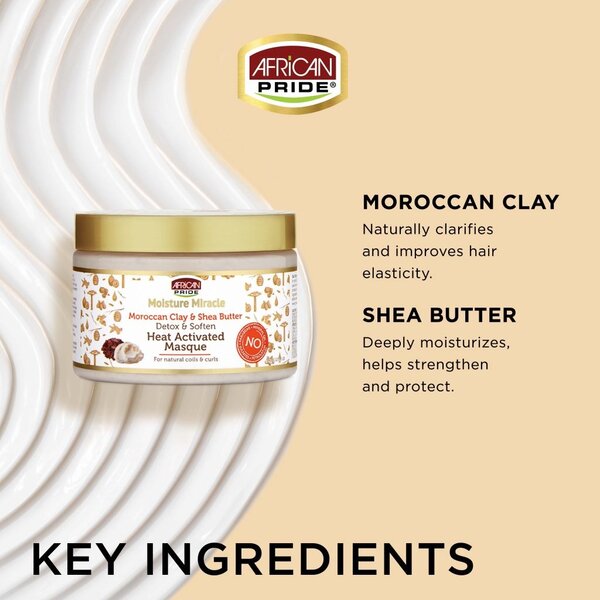 African Pride African Pride Moisture Miracle Moroccan Clay & Shea Butter Masque (340g)