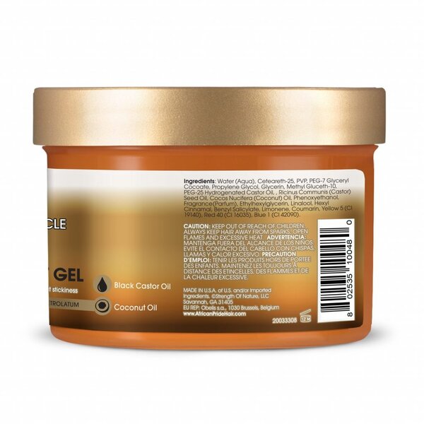 African Pride African Pride Black Castor Miracle Braid, Loc & Twist Gel 227g