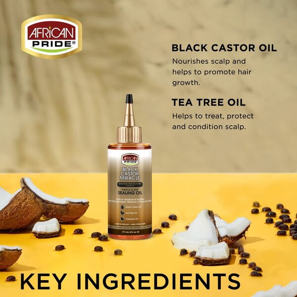 African Pride African Pride Black Castor Miracle Sealing Oil 177ml
