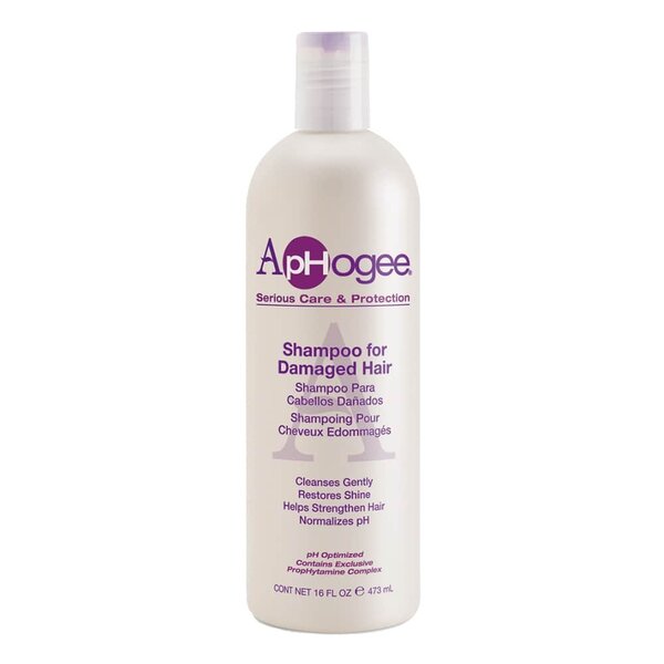Aphogee ApHogee - Herstelshampoo - Herstelt en versterkt beschadigd haar - Veilig voor gekleurd en relaxed haar - Bevat eiwitten en vitamines - 473ml