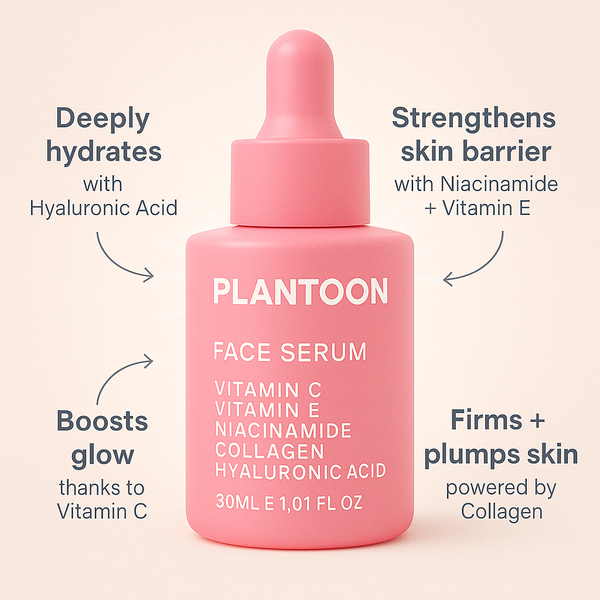 PLANTOON PLANTOON 5-in-1 Face Serum with Collagen, Vitamin C & Hyaluronic Acid – 30ml