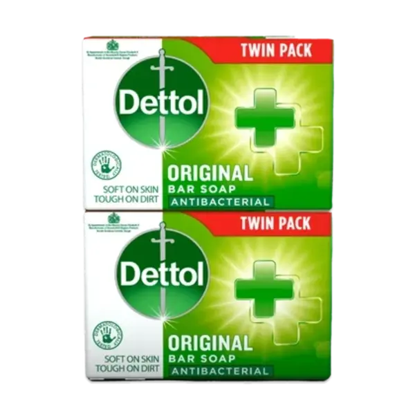 Dettol Dettol Original Antibacterial Bar Soap 2x100g – Trusted Skin Protection