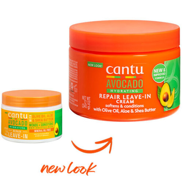 Cantu Cantu Avocado Hydraterende Leave-In Conditioner voor Droog & Beschadigd Haar 340g