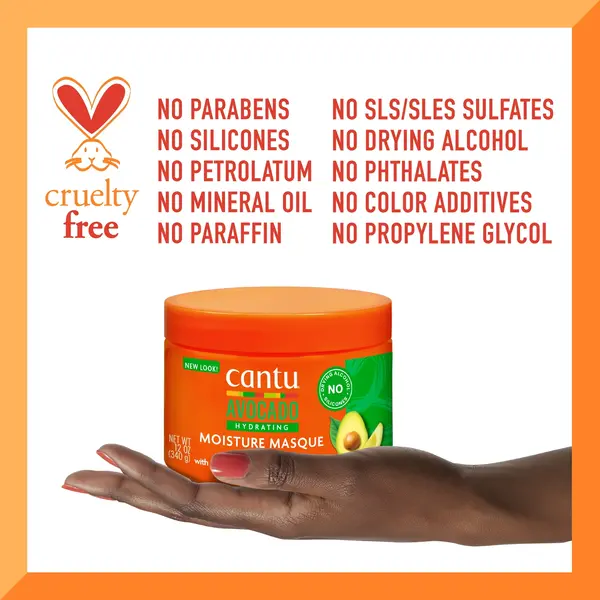 Cantu Cantu Avocado Hydraterend Haarmasker voor Droog & Beschadigd Haar 340g