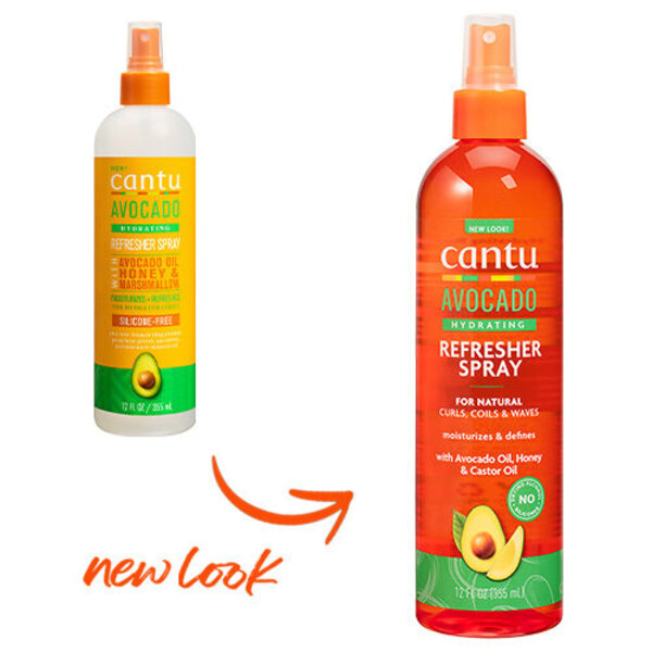 Cantu Cantu Avocado Hydraterende Refresher Spray voor Krullen & Natuurlijk Haar 355ml