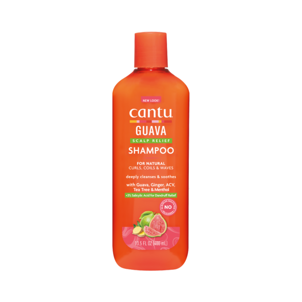 Cantu Cantu Guava Scalp Relief Shampoo with Tea Tree, Menthol & Salicylic Acid – Anti-Dandruff & Clarifying 400ml