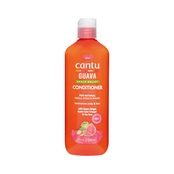 Cantu Cantu Guava Scalp Relief Conditioner with Tea Tree, Menthol & Apple Cider Vinegar – Soothes Dry, Itchy Scalp 400ml