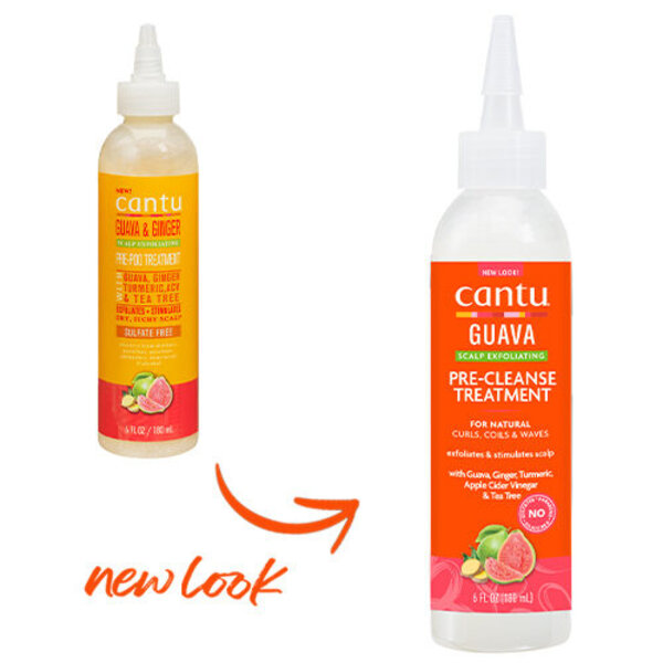Cantu Cantu Guava Exfoliërende Scalp Pre-Cleansing Behandeling – Voorbereiding op Shampoo & Gezonde Haargroei 180ml