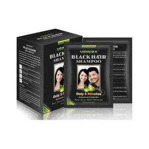 Veinira Black Hair Dye Shampoo – 10 Sachets x 25ml
