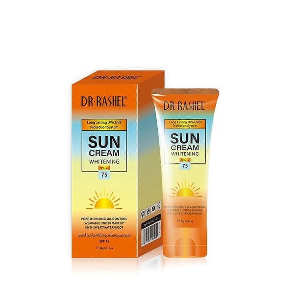 Dr Rashel Hydrating Sunscreen Whitening Sun Cream Long Lasting UVA UVB Protector SPF 75