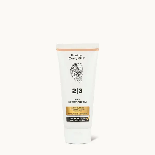 Pretty Curly Girl Pretty Curly Girl 2 in 1 Heavy Cream 100ml – With Mango Butter & Cucumber Extract, Deeply Nourishing