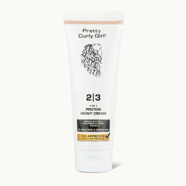 Pretty Curly Girl Pretty Curly Girl 2 in 1 Protein Heavy Cream 100ml – With Mango Butter, Cucumber Extract & Plant Protein
