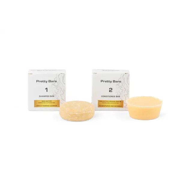 Pretty Curly Girl Pretty Curly Girl Bars Bundle Set – Sustainable Shampoo Bar & Conditioner Bar with Shea Butter