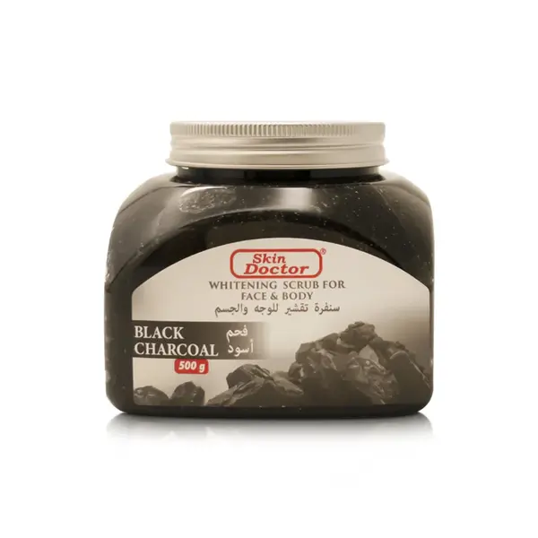 Skin Doctor Skin Doctor - Houtskool scrub - Verwijdert dode huidcellen - Diepe reiniging met houtskool - Zorgt voor een stralende huid - 250g