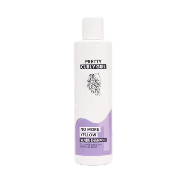 Pretty Curly Girl Pretty Curly Girl No More Yellow Silver Shampoo – Neutralizing Purple Shampoo for Curls (250ml)