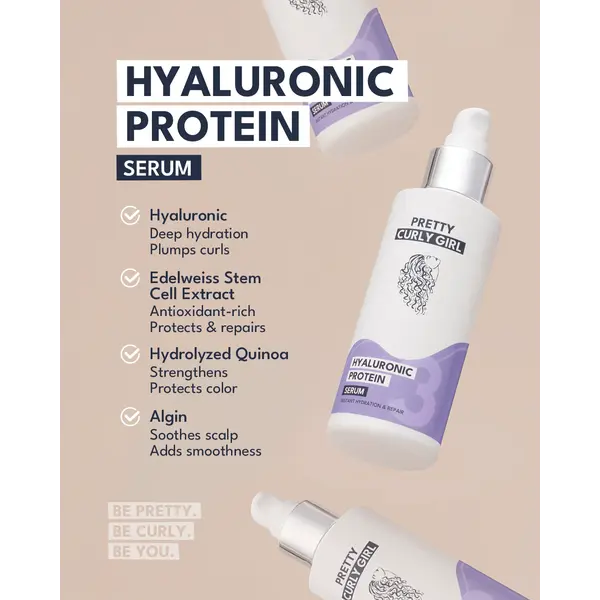 Pretty Curly Girl Pretty Curly Girl Hyaluronic Protein Serum – Luchtig Versterkend Serum voor Krullen 150ml