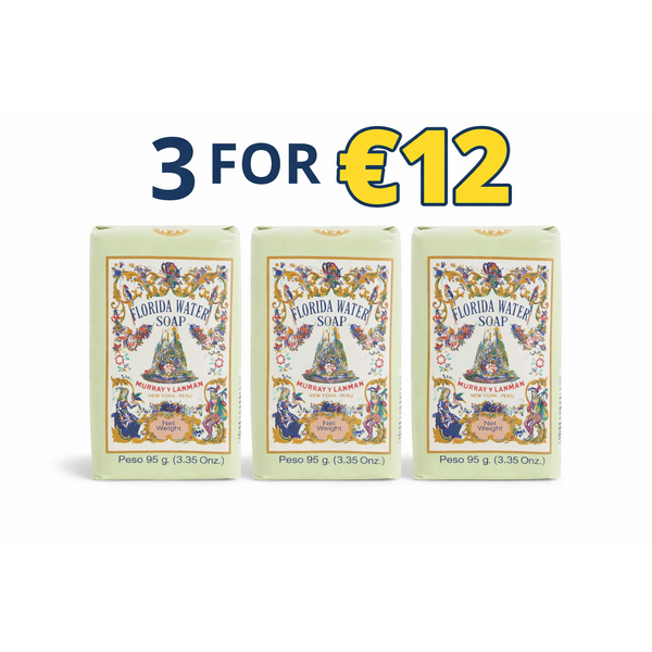 Murray & Lanman Murray & Lanman Florida Water Zeep– Verfrissende Aromatische Zeep 95g (3 pack)