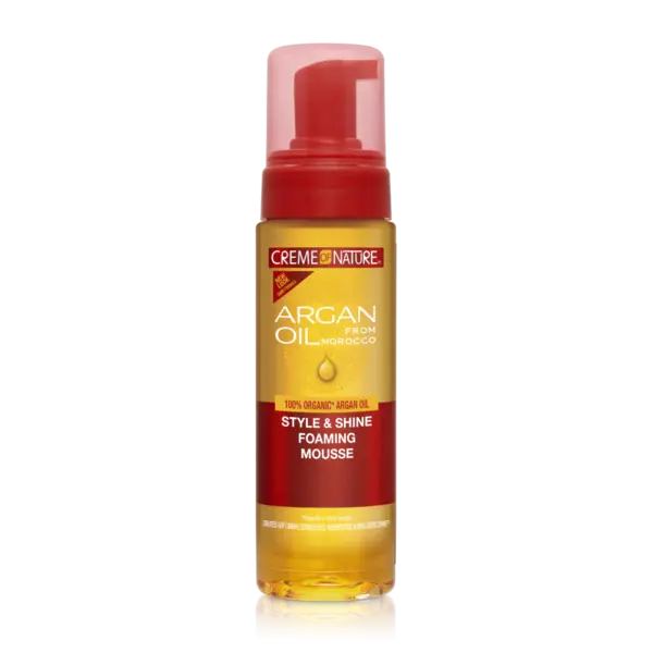 Creme of Nature Creme of Nature Argan Oil Style & Shine Foaming Hair Mousse with Moroccan Argan Oil – 207ml