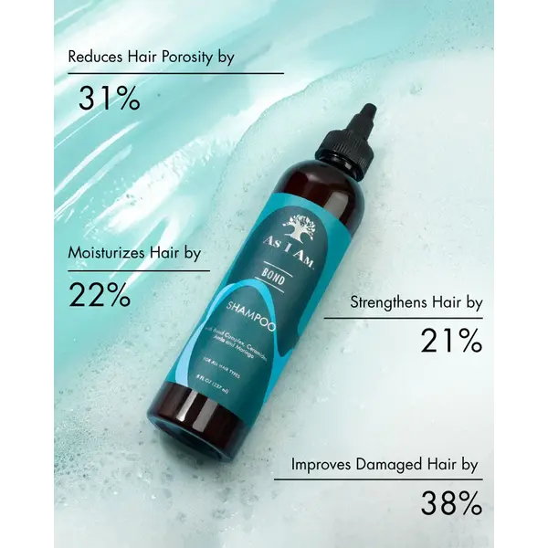 As I Am As I Am Bond Shampoo – herstellende en versterkende shampoo met ceramiden, amla en moringa