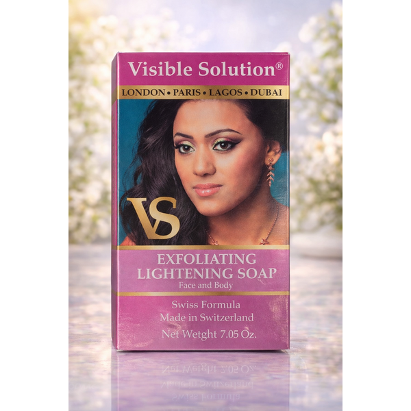 Visible Solution® Visible Solution® Exfoliating Lightening Soap – Face & Body, Swiss Formula, 7.05 oz.
