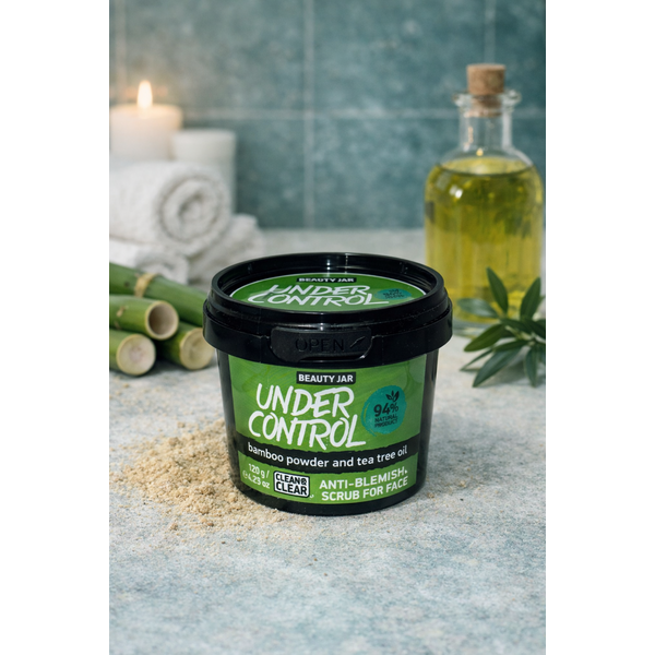 Beauty Jar Beauty Jar Under Control Anti-Blemish Face Scrub with Bamboo Powder & Tea Tree Oil – Purifying Exfoliating Treatment 120 g