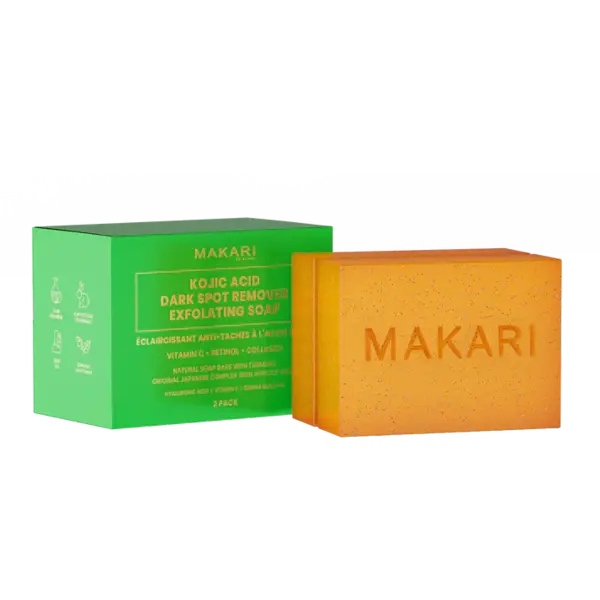 Makari Makari Kojic Acid Dark Spot Remover Exfoliërende Zeep Bars met Vitamine C & Retinol
