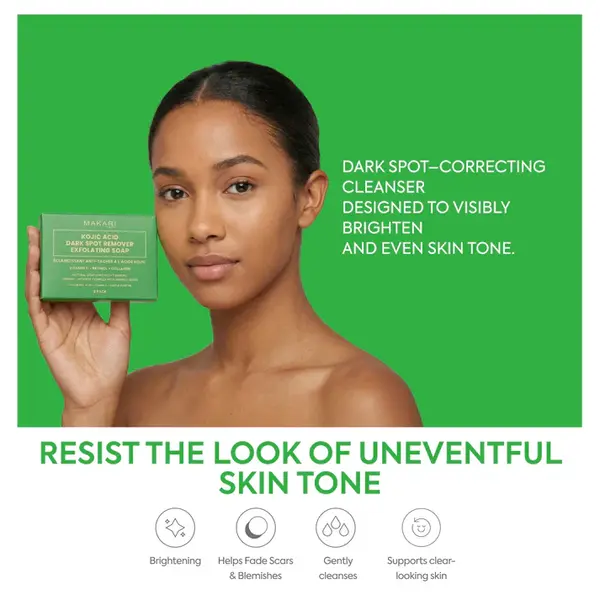 Makari Makari Kojic Acid Dark Spot Remover Exfoliating Soap Bars with Vitamin C & Retinol