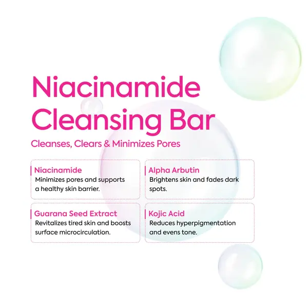 Makari Makari IYKYK Niacinamide Cleansing Bar for Refined Pores & Even Skin Tone – 100g