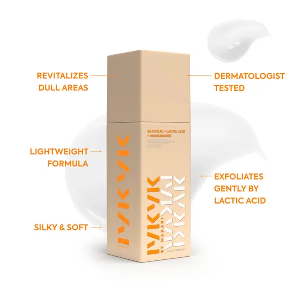 Makari Makari IYKYK Exfoliating Body Wash with Glycolic Acid, Lactic Acid & Niacinamide – Complexion Enhancing Body Cleanser 400ml