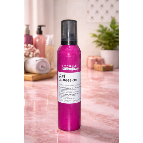 L'Oréal Professionnel L'Oréal Professionnel Curl Expression 10-in-1 Cream-in-Mousse – Professional Leave-In Styling for Curly Hair with Hydration, Definition and Heat Protection (235 g)