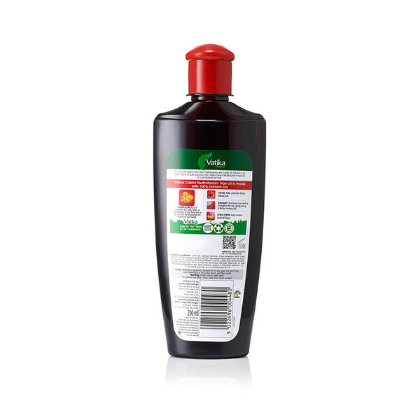 Dabur Vatika Vatika Naturals Multivitamin Castor Hairolie met vitaminencomplex voor sterker haar 200ml