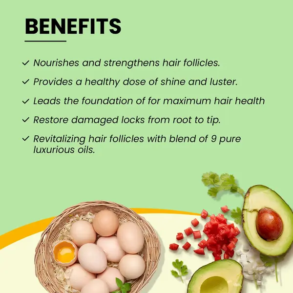 Dabur Vatika Vatika Naturals Multivitamin Egg Protein Hair Oil for stronger, shinier hair 200ml